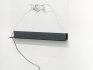 Diplomacy Lesson (handshake), 2015 / Electrical cable, copper wire, plastic zip ties, glass, steel shelf / Variable dimensions