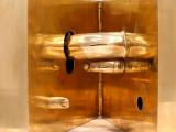 Beautiful People (after party), 2010 (detail) / Opened work,10 casting bronze  blocks and hinges / 125 x 25 x 25 cm