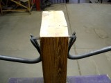 Against (detail) / 2004 / Steel and wood / 60 x 255 x 35 cm