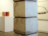 Stress, 2004 / Concrete and cast bronze / 250 x 60 x 60 cm / At George Adams Gallery, NY, USA