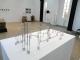 Totalitarismo, 2012 (detalle) / Candados, metal cromado y llave de oro / Dimensiones variables